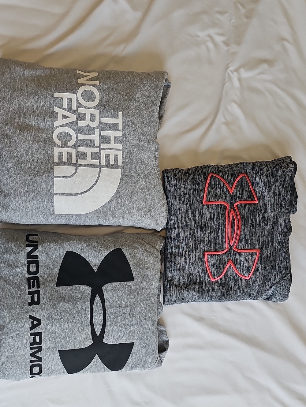 Under Armour Gray and Black Logo Sweatshirt with Pink Accent